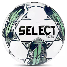 Мяч футзал. SELECT Futsal Master Shiny V22, 1043460004-004, р.4, Basic,32п,ПУ, руч.сш,бел-син-зел