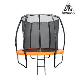 Батут DFC KENGOO 8 футов (244 см) внутр.сетка, лестница, оранж/черн