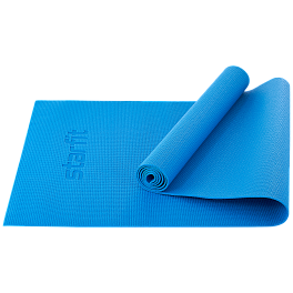 Коврик для йоги и фитнеса FM-101, PVC, 173x61x0,3 см, синий
